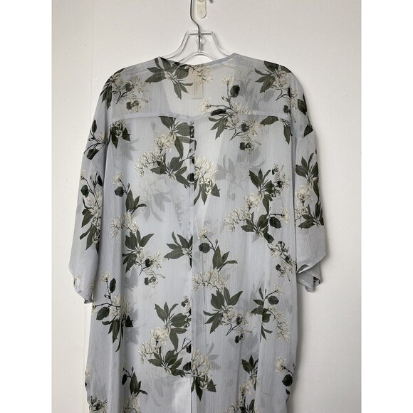 Lucky Brand Caftan Swim Cover-up Long Swimwear Vacation Beach One Size Button Up - Picture 13 of 13